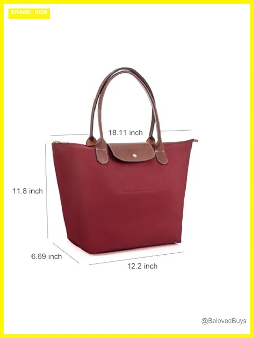 Foldable Nylon Tote Hobo Shoulder Bag Waterproof Travel Carryall